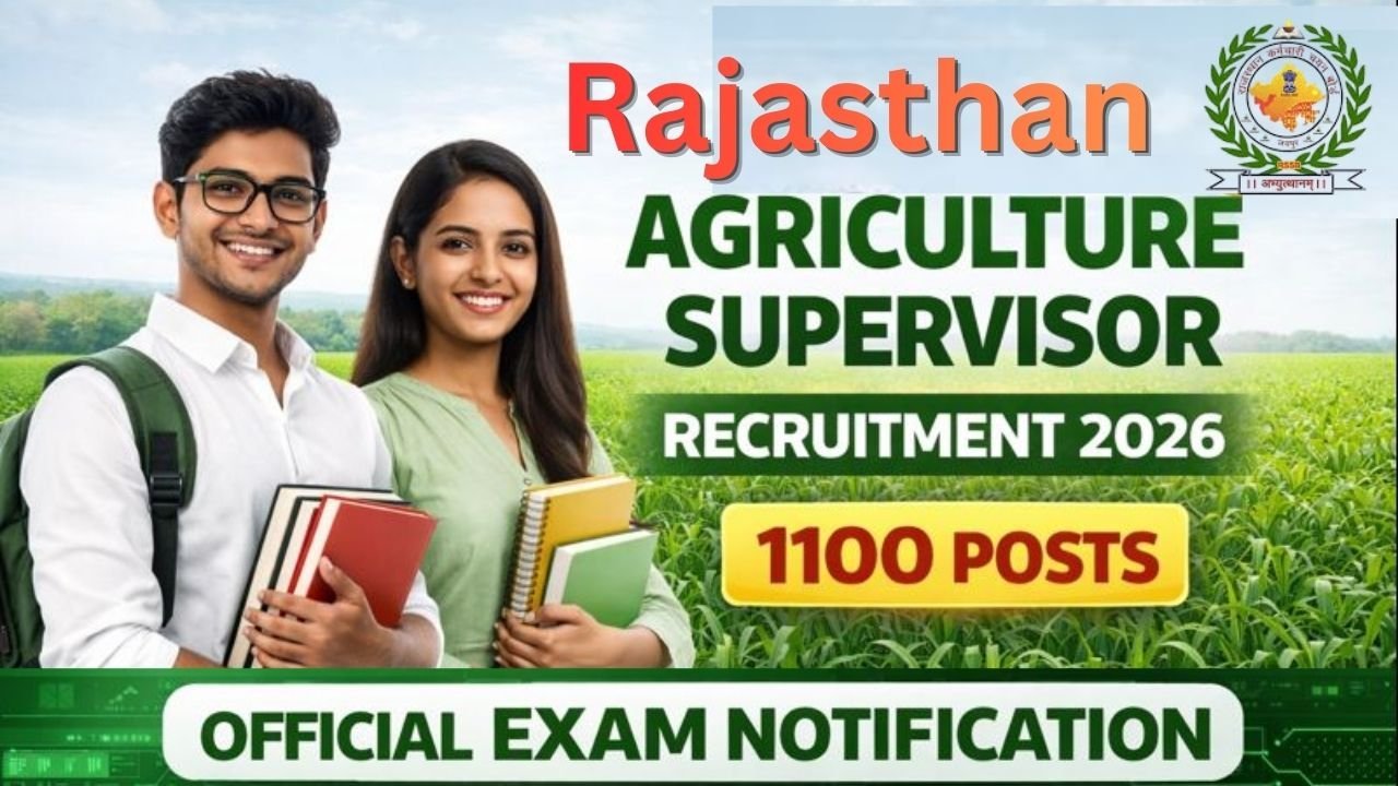 Rajasthan Agriculture Supervisor Recruitment 2026