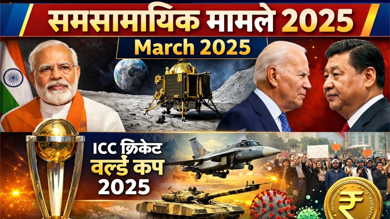 Current Affairs March 2025