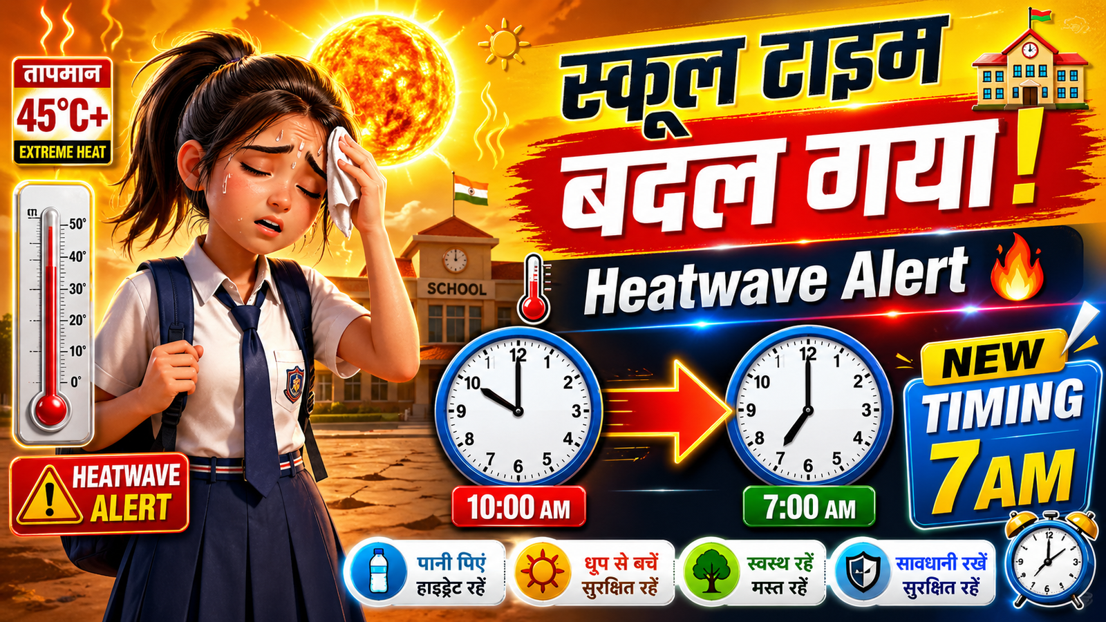 Rajasthan Heatwave School Timing