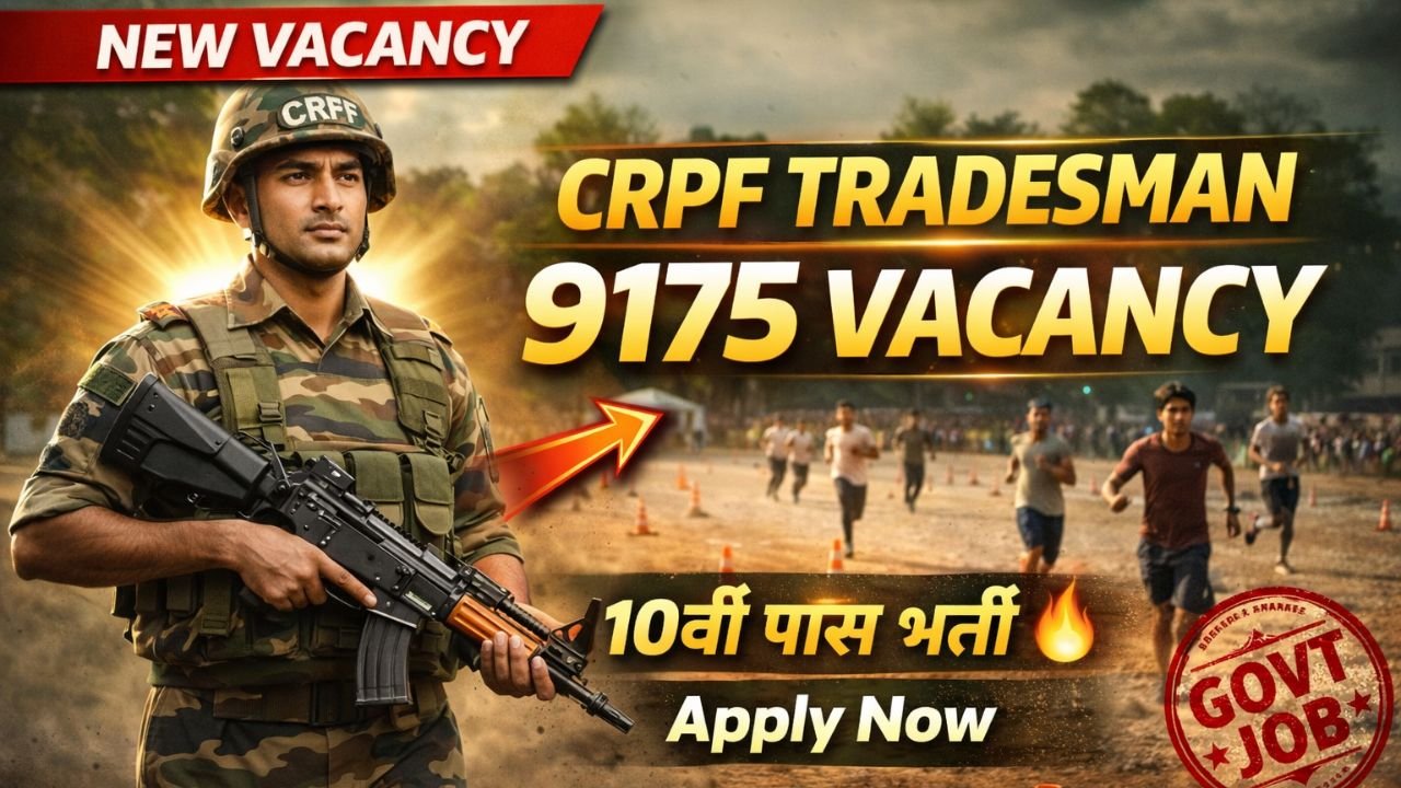 CRPF Tradesman Recruitment 2026